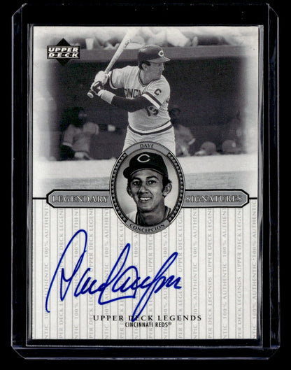 2000 Upper Deck Legends #S-DC Dave Concepcion Legendary Signatures