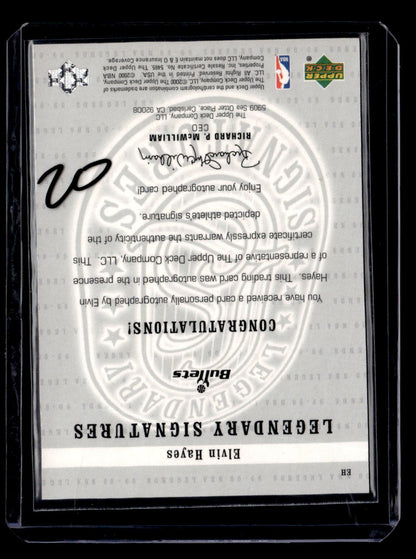 1999-00 Upper Deck Legends #EH Elvin Hayes Legendary Signatures