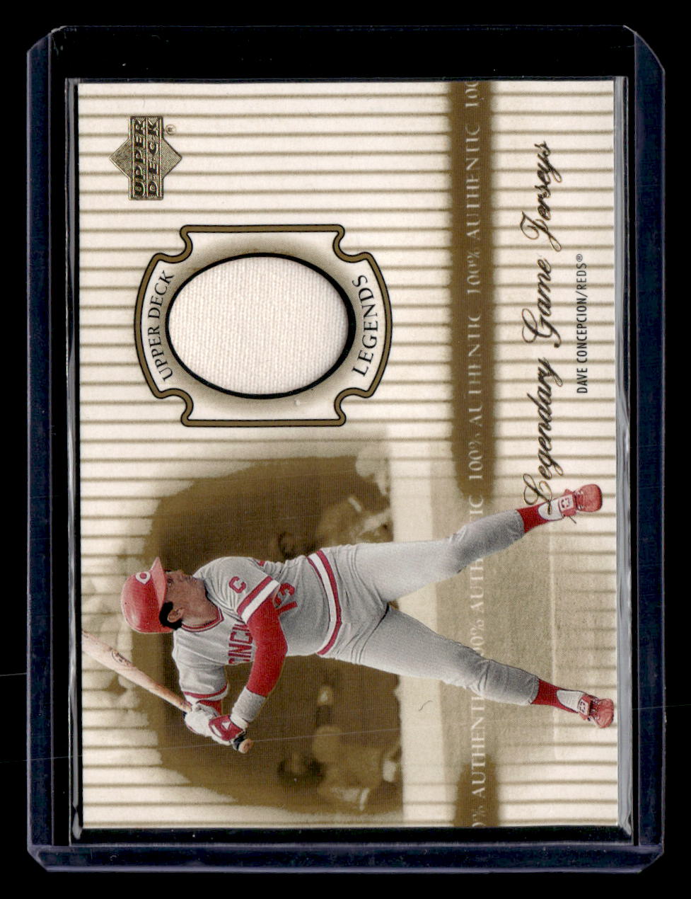 2000 Upper Deck Legends #J-DC Dave Concepcion Legendary Game Jerseys