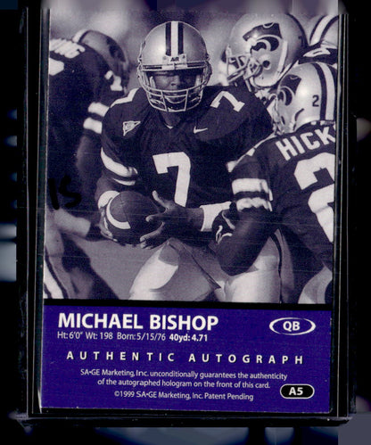 1999 SAGE #A5 Michael Bishop Autographs Silver #/400