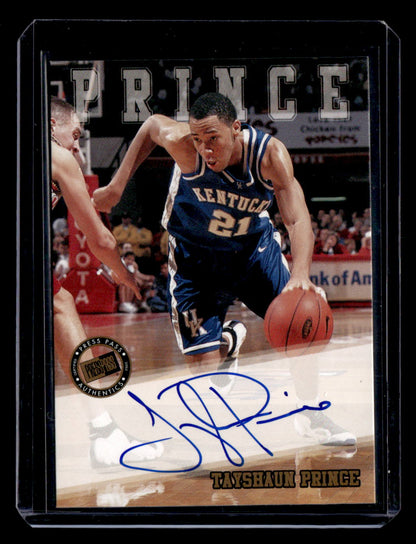 2002 Press Pass #NNO Tayshaun Prince Autographs