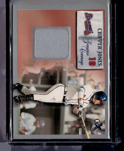 2000 Fleer E-X #NNO Chipper Jones Genuine-Coverage