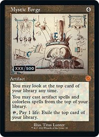 MTG The Brothers' War: Retro Frame Artifacts Mystic Forge (Schematic) (Serial Numbered)
