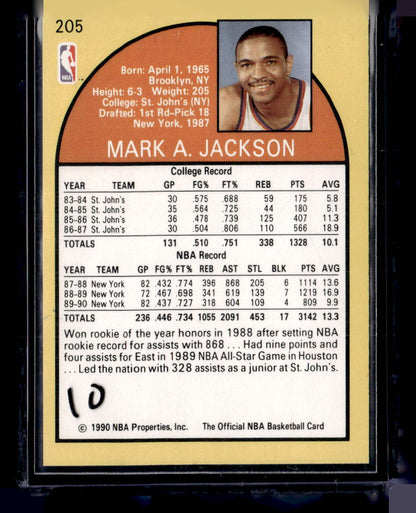 1990-91 Hoops #205 Mark Jackson