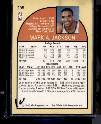 1990-91 Hoops #205 Mark Jackson