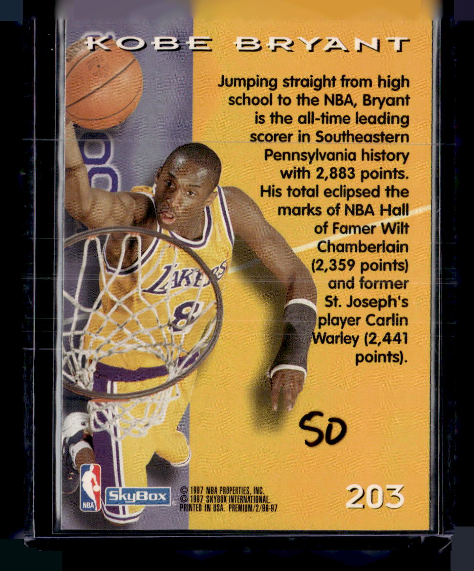 1996-97 SkyBox Premium #203 Kobe Bryant