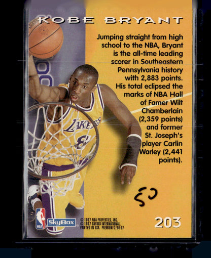 1996-97 SkyBox Premium #203 Kobe Bryant