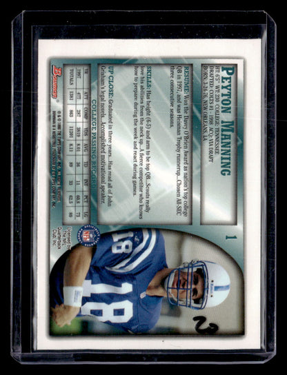 1998 Bowman #1 Peyton Manning