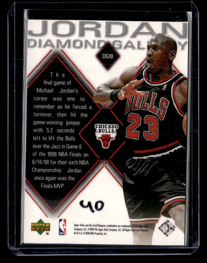 1999-00 Upper Deck Black Diamond #DG10 Michael Jordan Jordan Diamond Gallery