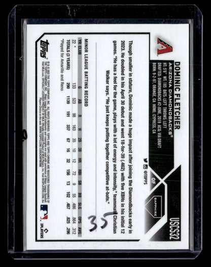 2023 Topps Chrome Update Sapphire Edition #USCS32 Dominic Fletcher Black #/10