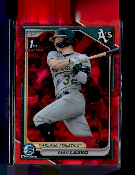2024 Bowman Sapphire Edition #BCP-105 Ryan Lasko Red #/5
