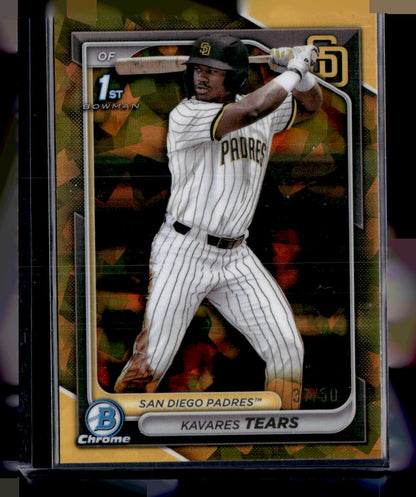 2024 Bowman Draft Sapphire Edition #BDC-57 Kavares Tears Gold #/50