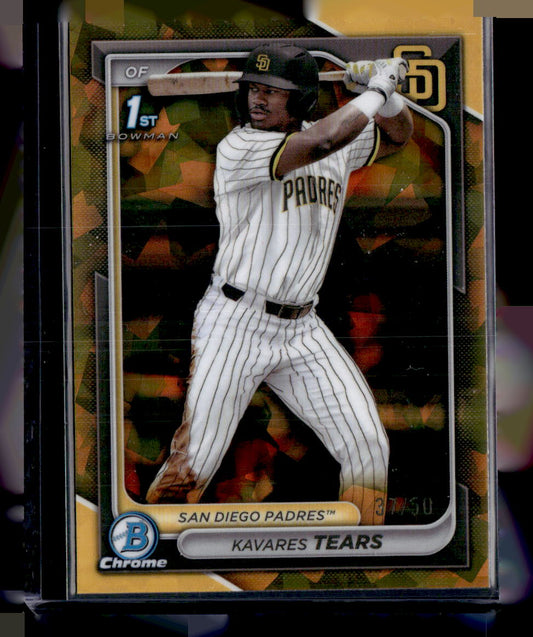 2024 Bowman Draft Sapphire Edition #BDC-57 Kavares Tears Gold #/50