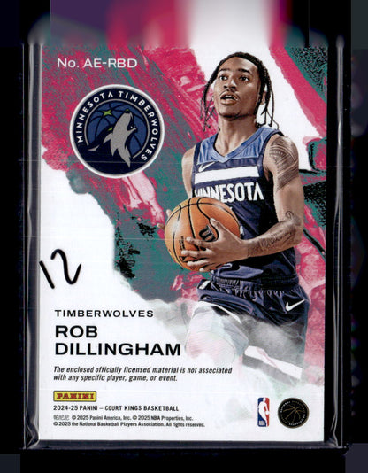 2024-25 Panini Court Kings #AE-RBD Rob Dillingham Artistic Endeavors