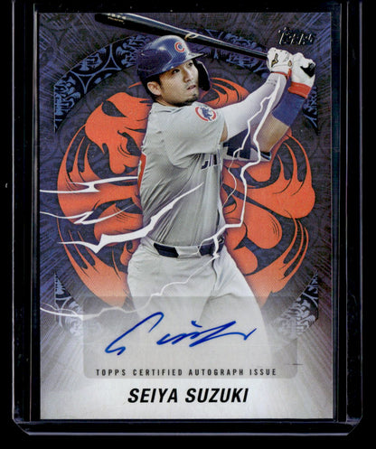 2025 Topps #WTA-SS Seiya Suzuki World Tour Domination Autographs Black #/10
