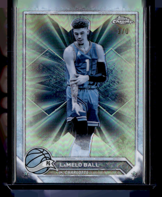 2023-24 Topps Chrome #41 LaMelo Ball FrozenFractors #/5