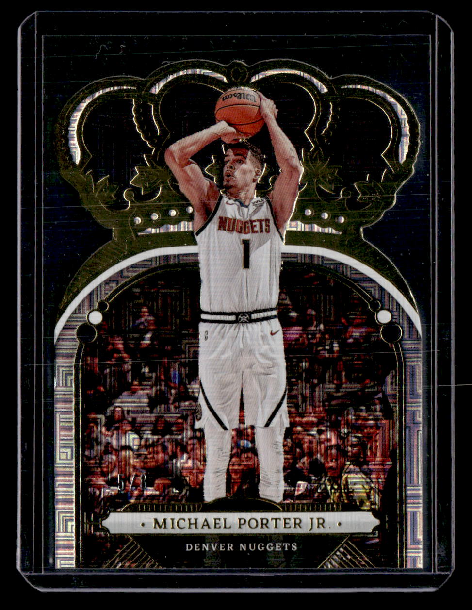 2022-23 Panini Crown Royale #25 Michael Porter Jr. Asia Gold #/8