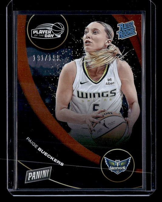 2025 Panini WNBA Player of the Day #49 Paige Bueckers Orange #/199