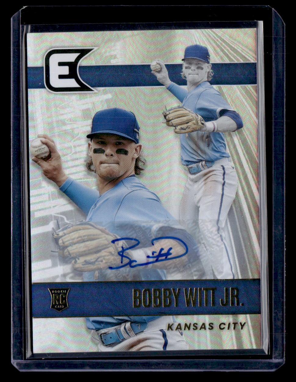 2022 Panini Chronicles #14 Bobby Witt Jr. Essentials Autographs