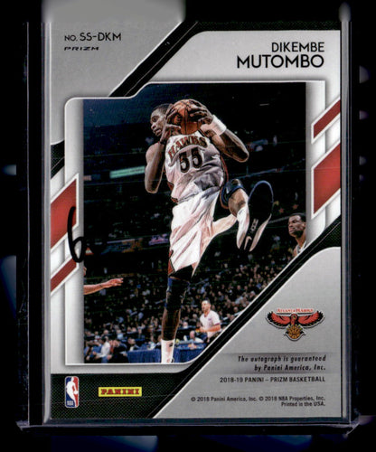 2018-19 Panini Prizm #SS-DKM Dikembe Mutombo Sensational Signatures Choice