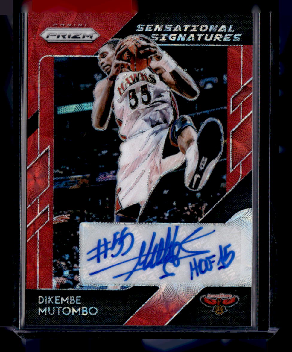 2018-19 Panini Prizm #SS-DKM Dikembe Mutombo Sensational Signatures Choice