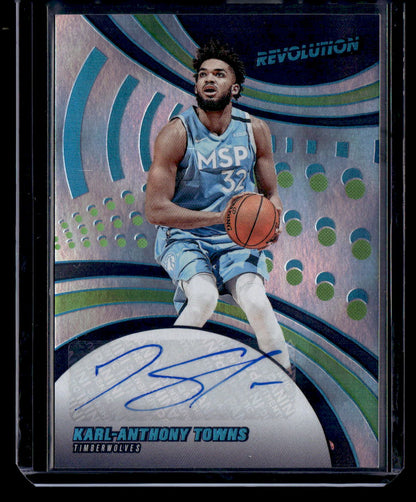 2020-21 Panini Revolution #AG-KAT Karl-Anthony Towns Autographs Infinite #/25
