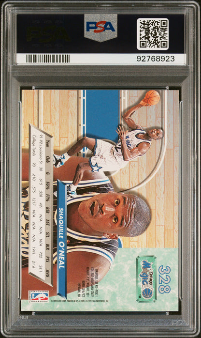 1992 Ultra #328 Shaquille O'Neal PSA 9 92768923