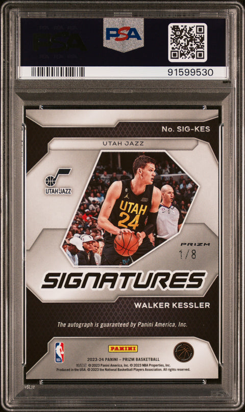 2023 Panini Prizm #SIGKES Walker Kessler Signature-Green Choice PSA 10 91599530