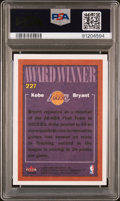 2003 Fleer Tradition #227 Kobe Bryant PSA 9 91204594