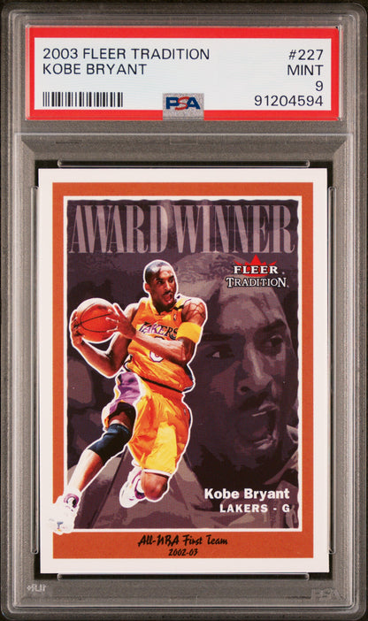 2003 Fleer Tradition #227 Kobe Bryant PSA 9 91204594