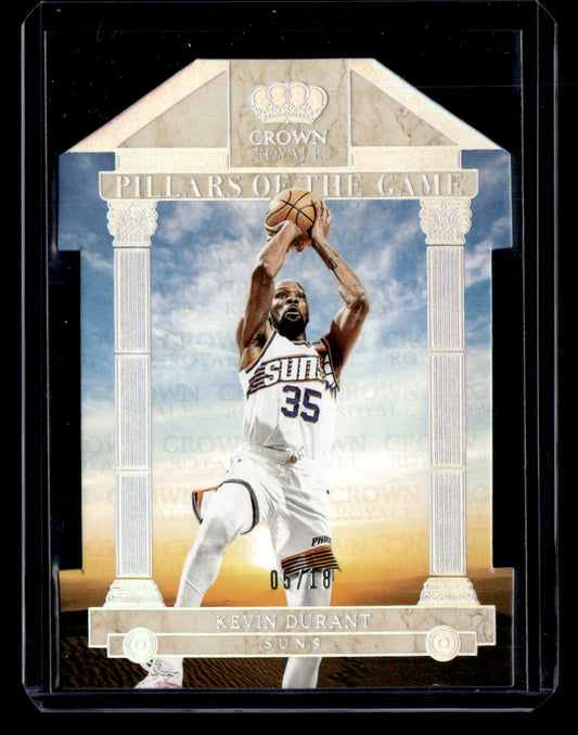 2023-24 Panini Crown Royale #9 Kevin Durant Pillars of the Game Silver #/18
