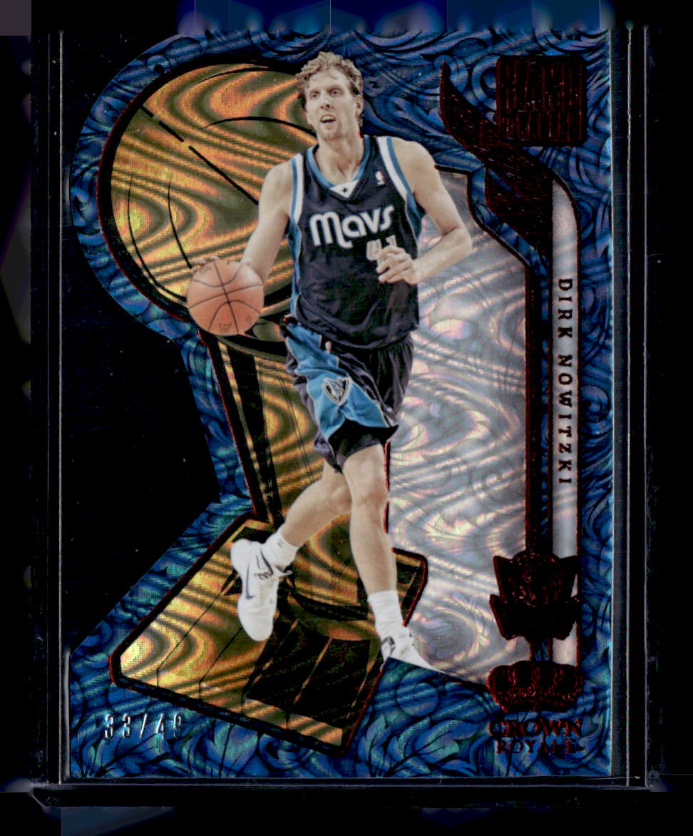 2023-24 Panini Crown Royale #5 Dirk Nowitzki Hand Crafted Red #/49