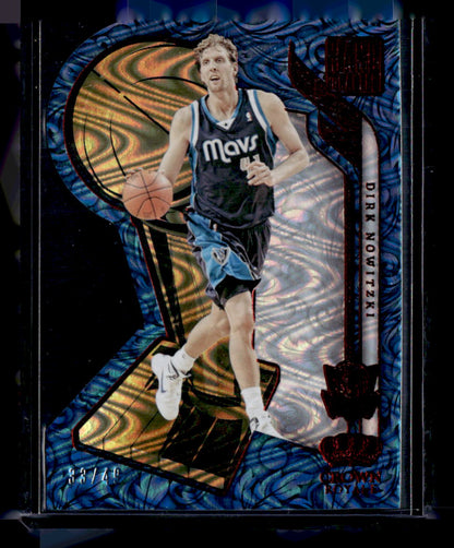 2023-24 Panini Crown Royale #5 Dirk Nowitzki Hand Crafted Red #/49