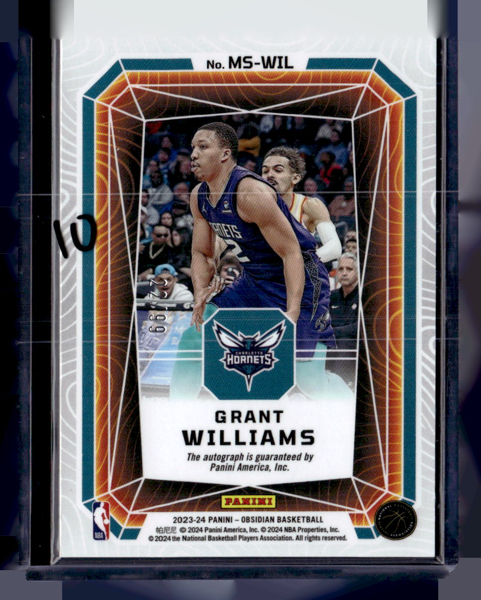 2023-24 Panini Obsidian #MS-WIL Grant Williams Magmatic Signatures #/99