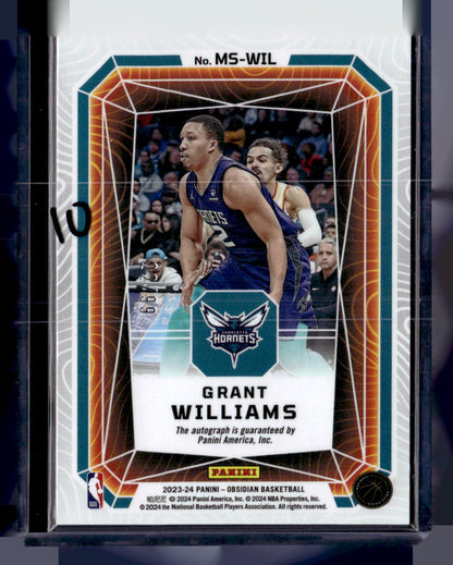 2023-24 Panini Obsidian #MS-WIL Grant Williams Magmatic Signatures #/99