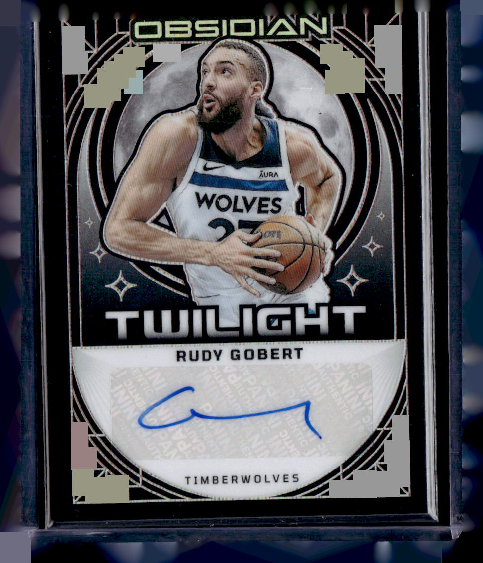 2023-24 Panini Obsidian #TS-GOB Rudy Gobert Twilight Signatures #/99