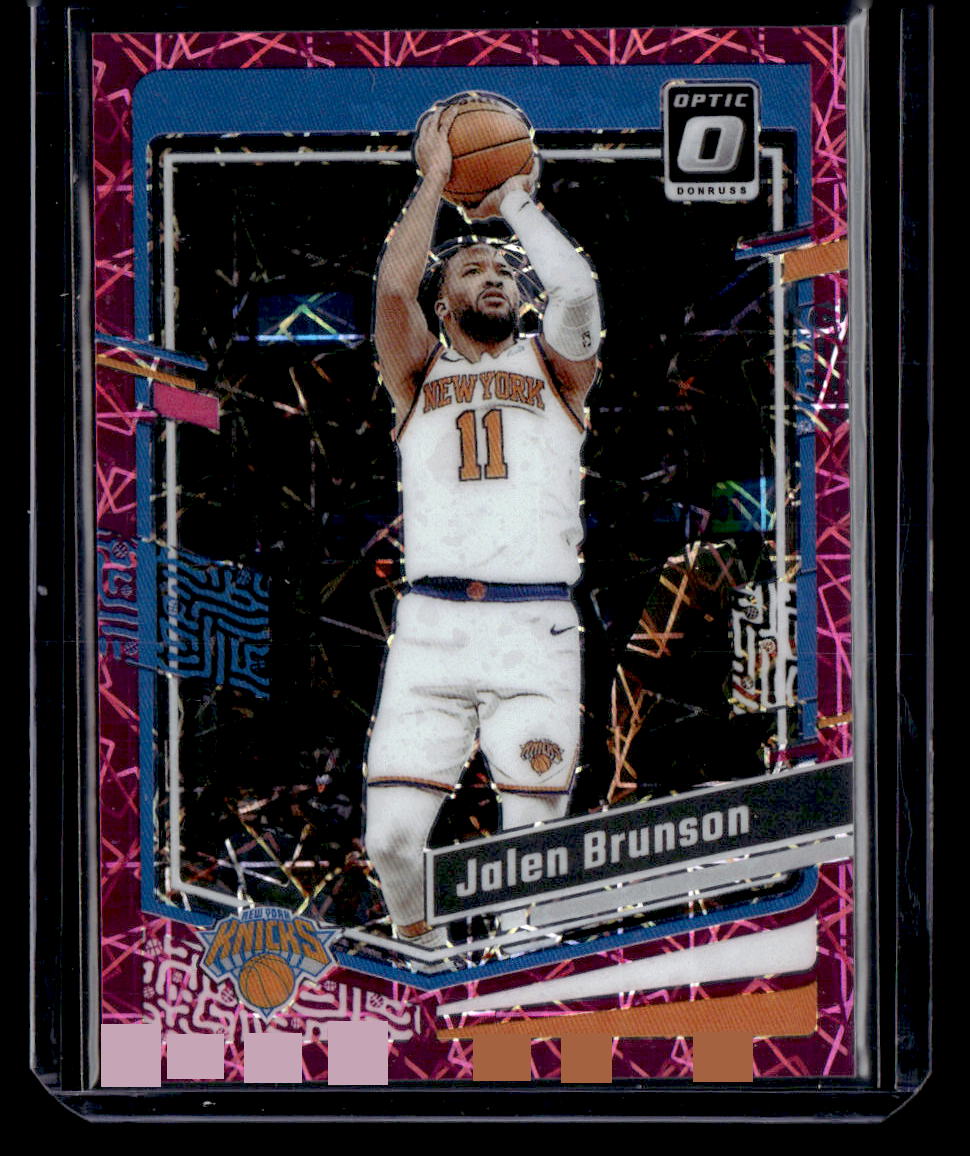 2023-24 Donruss Optic #158 Jalen Brunson Pink Velocity #/79