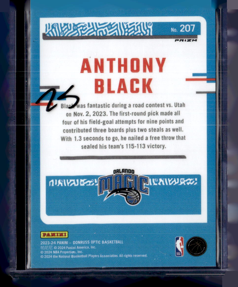 2023-24 Donruss Optic #207 Anthony Black Photon