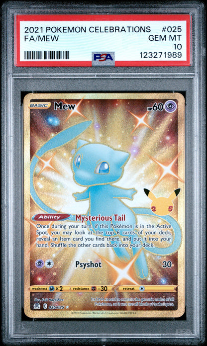 2021 Pokemon Celebrations #025 Fa/Mew PSA 10