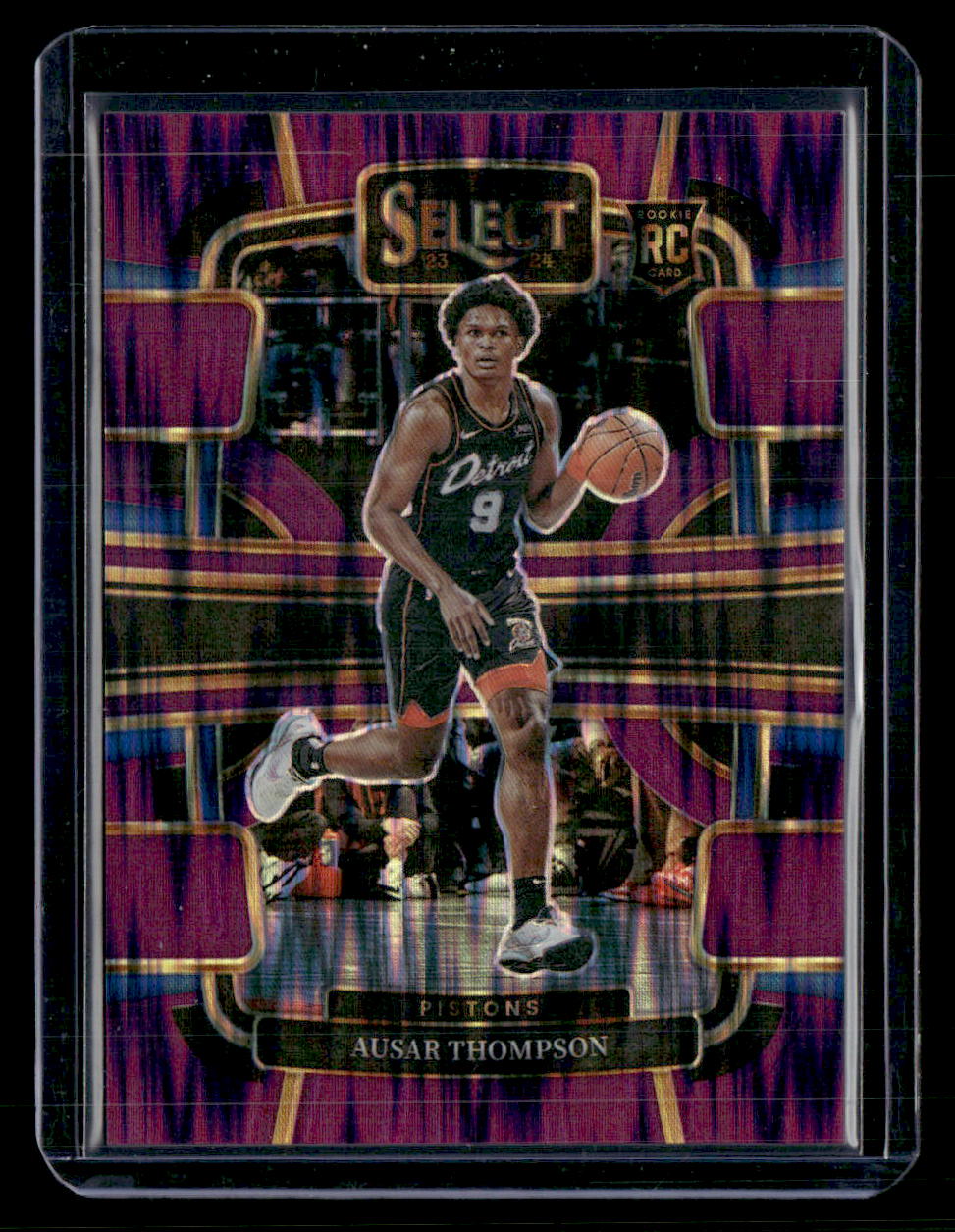 2023-24 Panini Select #95 Ausar Thompson Purple Flash Prizms #/175
