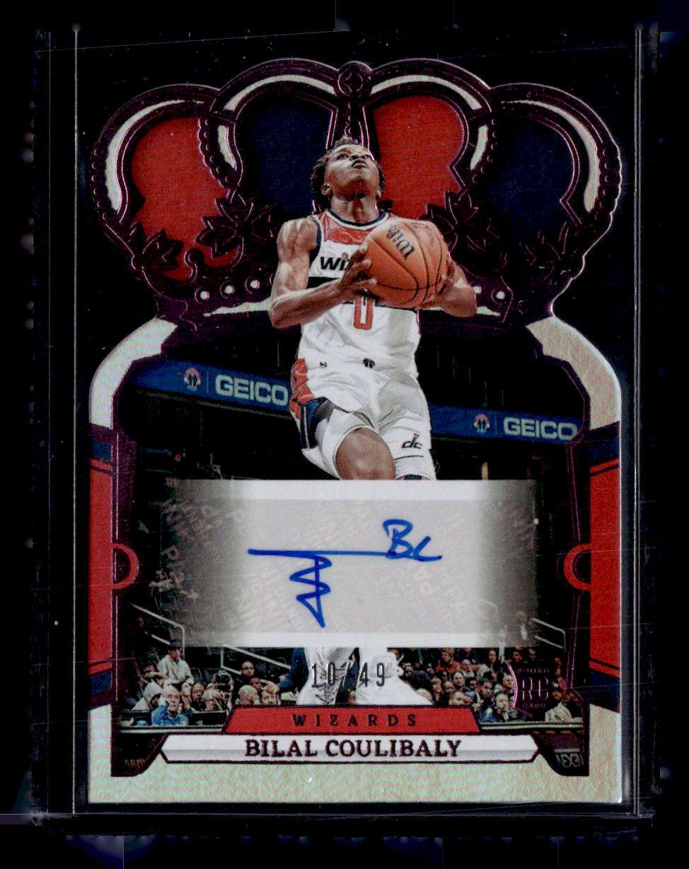 2023-24 Panini Crown Royale #RC-BIL Bilal Coulibaly Rookie Crown Auto Pink #/49