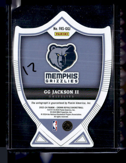 2023-24 Panini Crown Royale #FKS-GGJ GG Jackson II Future Kings Signatures #/49