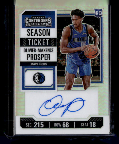 2023-24 Panini Contenders #131 Olivier-Maxence Prosper