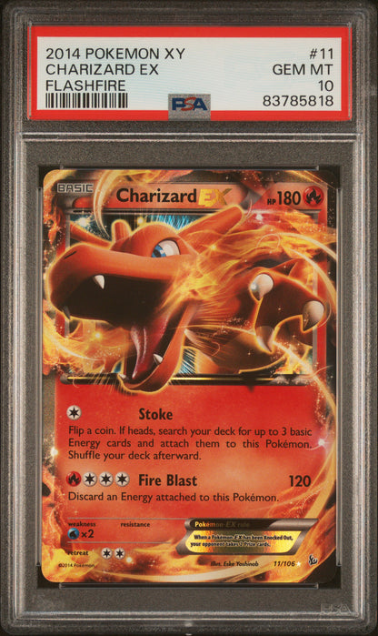 2014 Pokemon Xy Flashfire Charizard Ex #11 PSA 10