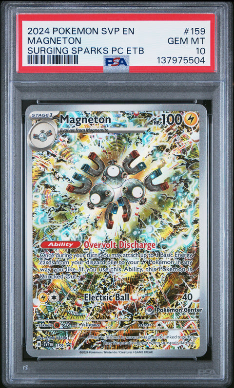 2024 Pokemon Svp En-Sv Black Star Promo Magneton #159 PSA 10