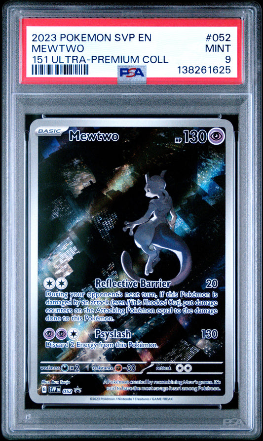 2023 Pokemon Svp En-Sv Black Star Promo Mewtwo #052 PSA 9