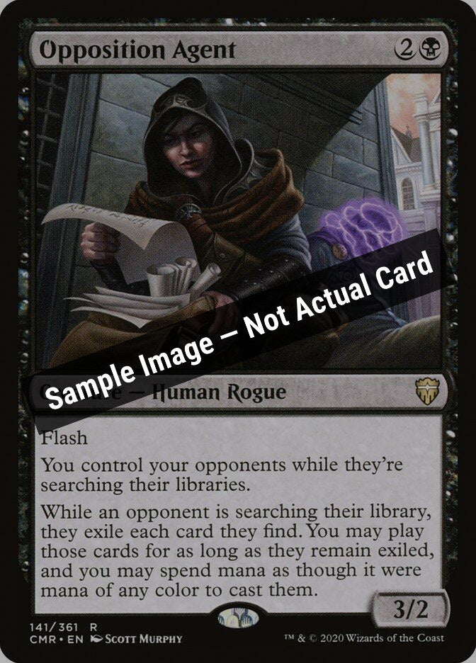 Magic,Commander Legends,Opposition Agent - 141,Normal,Near Mint — Sample Image, Not Actual Card