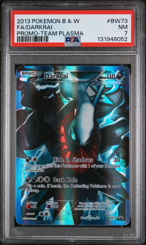 2013 Pokemon Black & White Promo #BW73 Fa/Darkrai Promo-Team Plasma PSA 7
