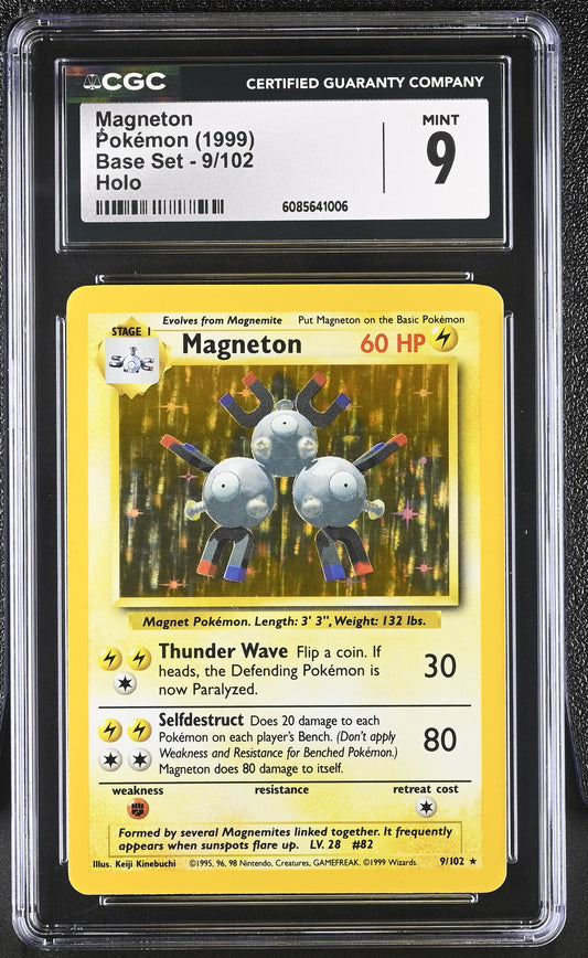 1999 Base Set #9/102 Magneton CGC 9