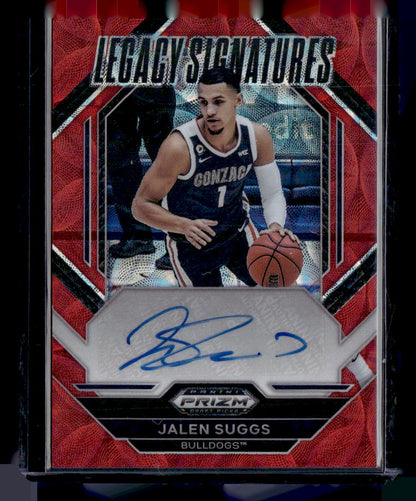 2023 Prizm Draft Picks #LS-JSG Jalen Suggs Legacy Signatures Choice Red #/40
